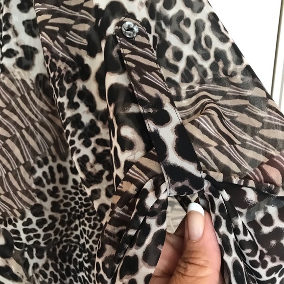Style & Co. Animal Leopard Print Top, XL - Picture 4 of 7